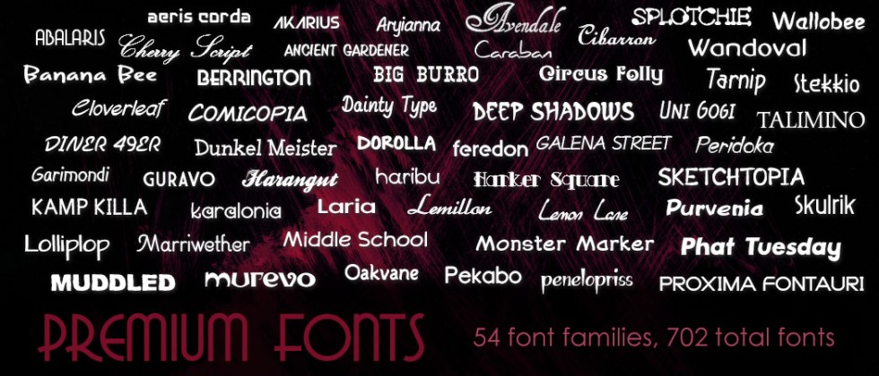 Commercial use fonts for Mac and Windows