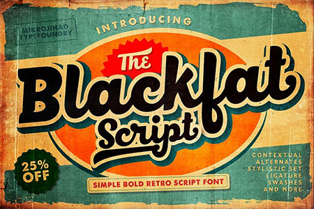 Blackfat Script font