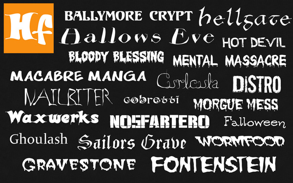 Halloween Fonts for Mac and Windows