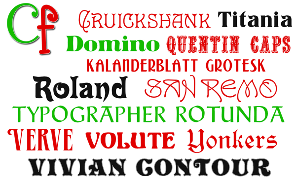 Christmas Fonts for Mac and Windows