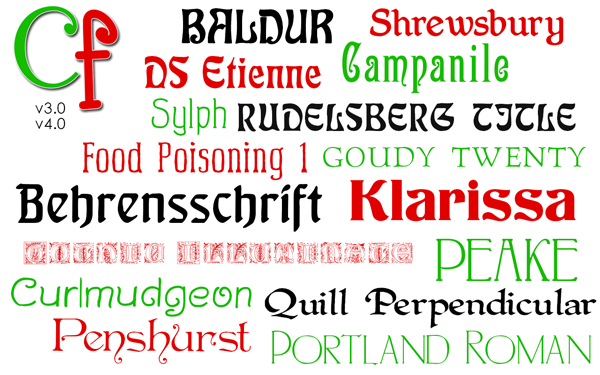 Christmas Fonts for Mac and Windows