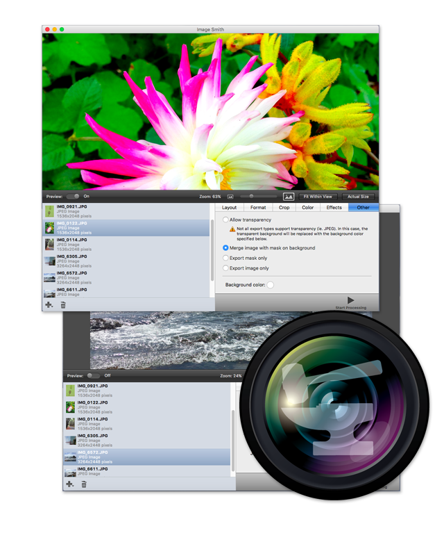 Image editing and batch processing for Mac