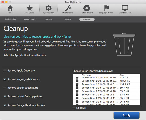 instal the new version for mac Optimizer 15.4