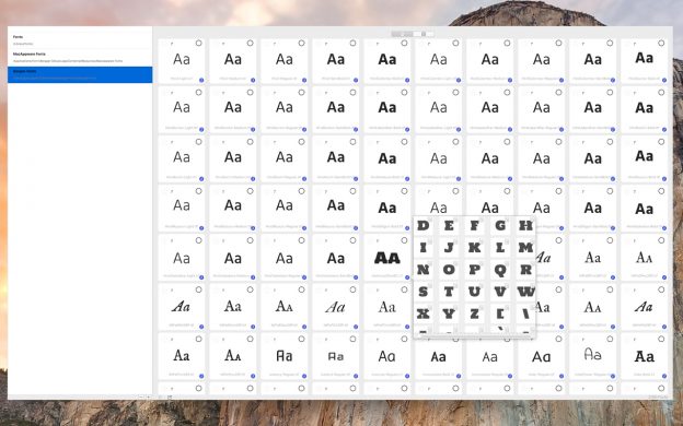 Mac Font Manager Deluxe allows you to view which characters are supported in each font