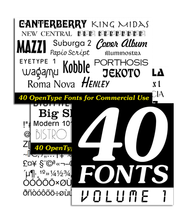 40 Fonts - Volume 1