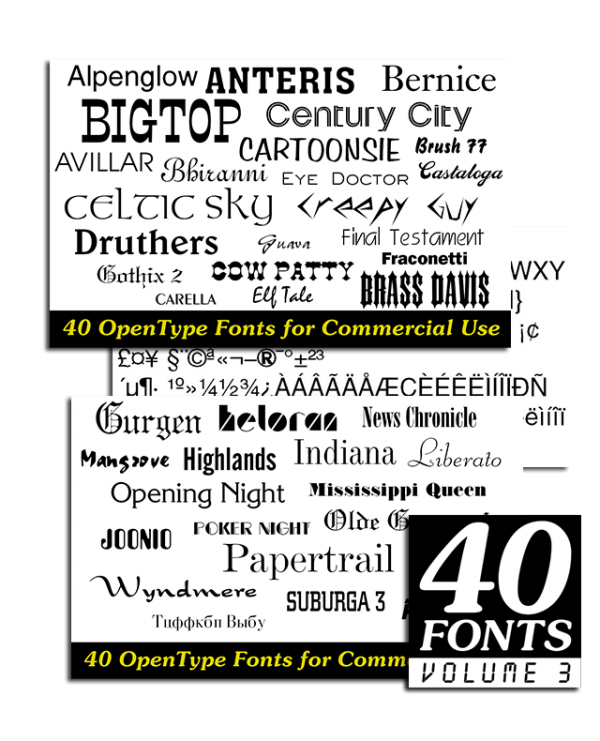 40 Fonts v3